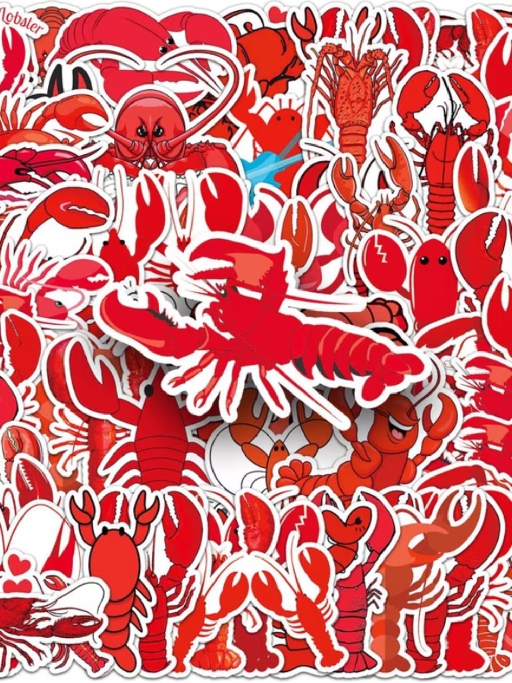 50 Lobster Stickers Coastal New England Seafood Summer Aesthetic